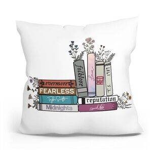 NWT Taylor Swift Album‎ Covers Throw Pillow Case 18x18”